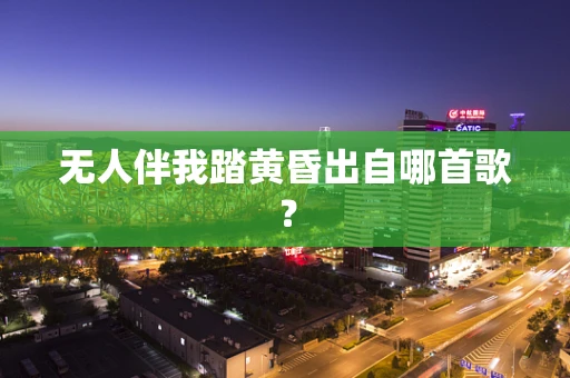 无人伴我踏黄昏出自哪首歌？
