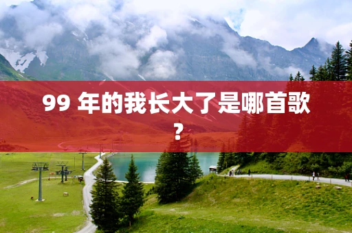 99 年的我长大了是哪首歌？