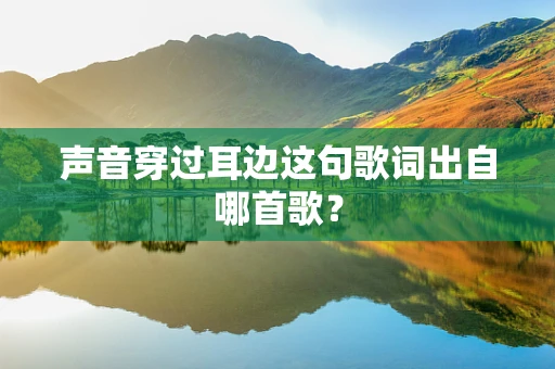 声音穿过耳边这句歌词出自哪首歌？