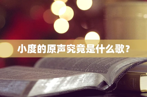 小度的原声究竟是什么歌？