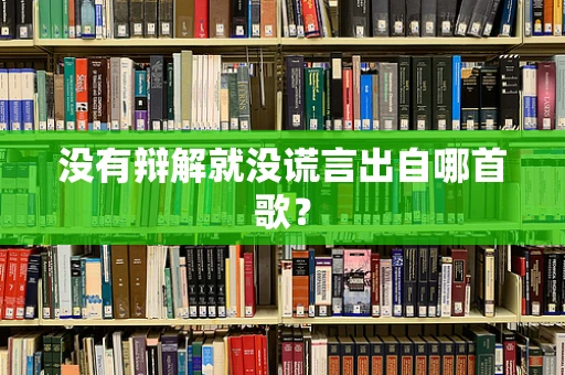 没有辩解就没谎言出自哪首歌？