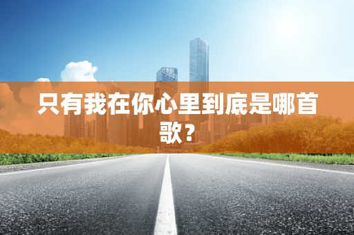 只有我在你心里到底是哪首歌？