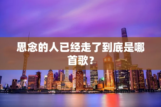 思念的人已经走了到底是哪首歌？