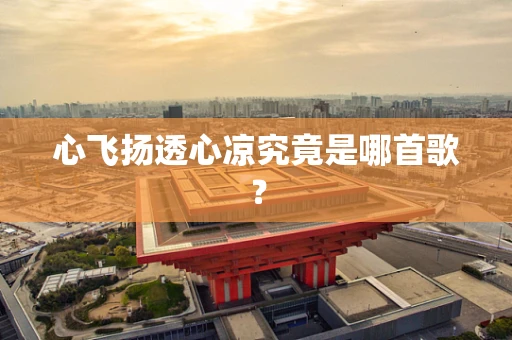 心飞扬透心凉究竟是哪首歌？