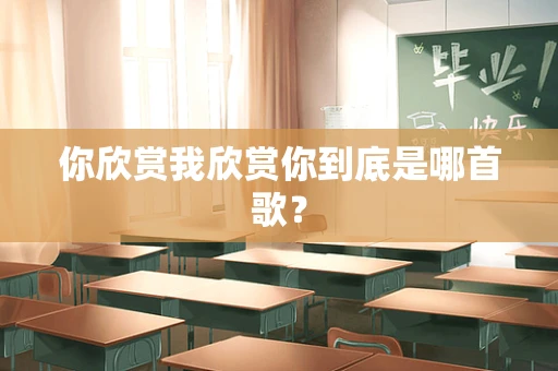 你欣赏我欣赏你到底是哪首歌？
