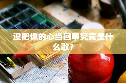 没把你的心当回事究竟是什么歌？