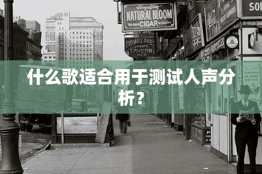 什么歌适合用于测试人声分析？