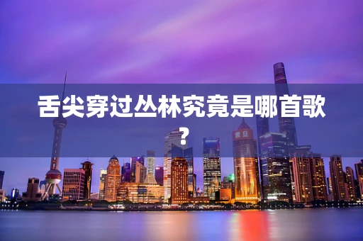 舌尖穿过丛林究竟是哪首歌？