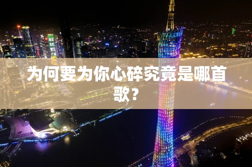 为何要为你心碎究竟是哪首歌？
