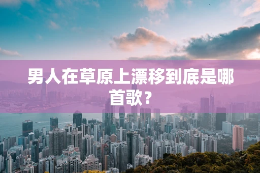 男人在草原上漂移到底是哪首歌？