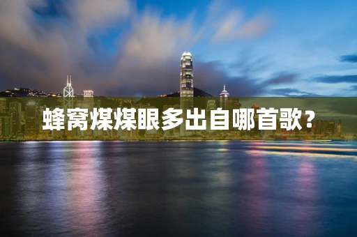 蜂窝煤煤眼多出自哪首歌？