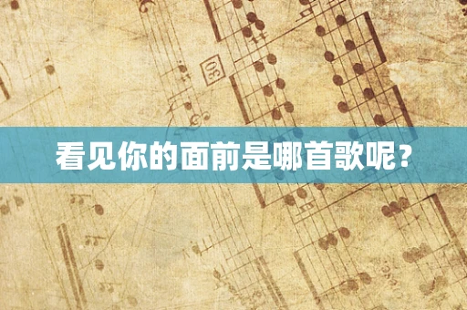 看见你的面前是哪首歌呢？