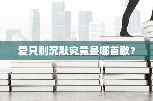 爱只剩沉默究竟是哪首歌？