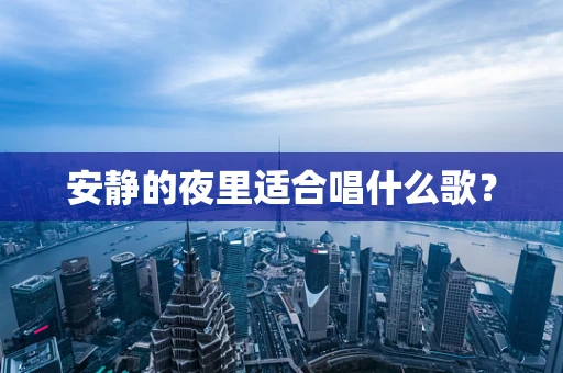 安静的夜里适合唱什么歌？