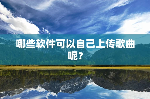 哪些软件可以自己上传歌曲呢？