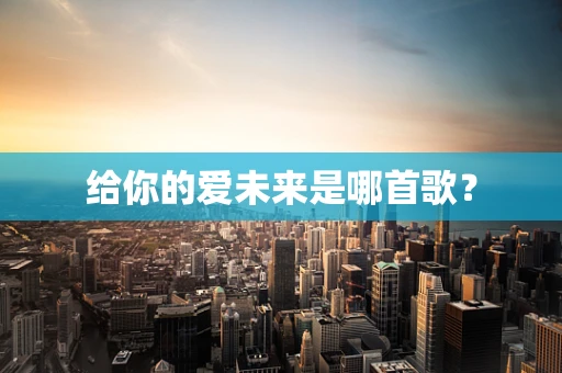 给你的爱未来是哪首歌？