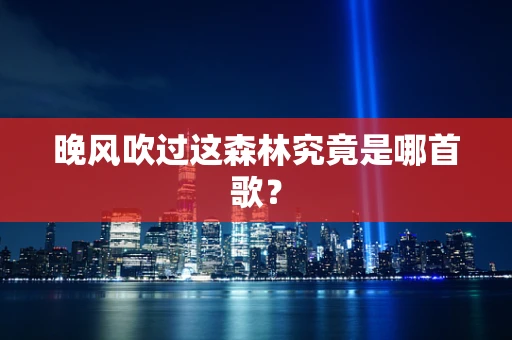 晚风吹过这森林究竟是哪首歌？