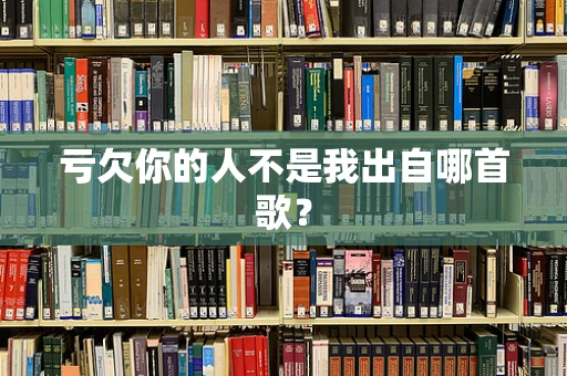 亏欠你的人不是我出自哪首歌？