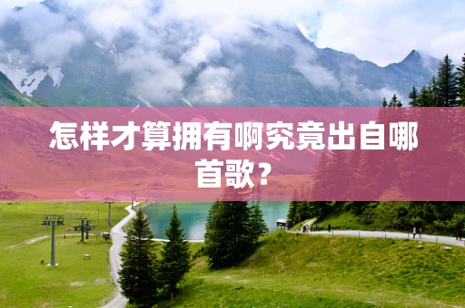 怎样才算拥有啊究竟出自哪首歌？