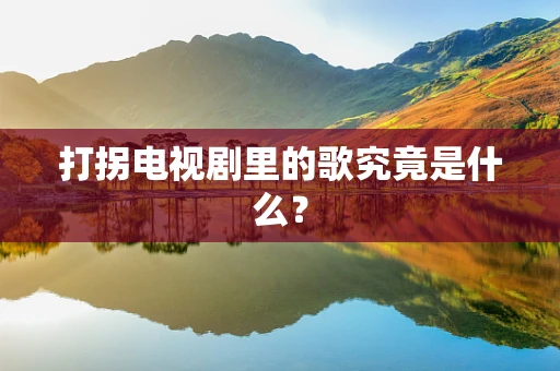 打拐电视剧里的歌究竟是什么？