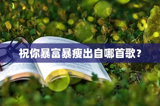祝你暴富暴瘦出自哪首歌？