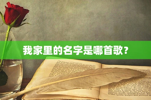 我家里的名字是哪首歌？
