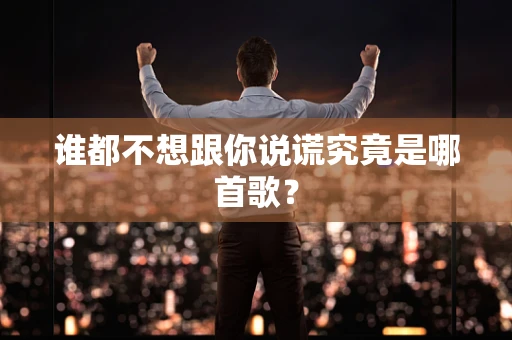 谁都不想跟你说谎究竟是哪首歌？