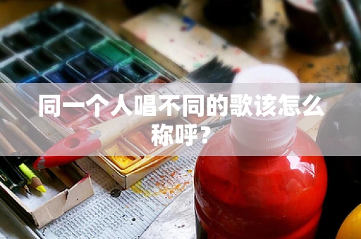 同一个人唱不同的歌该怎么称呼？