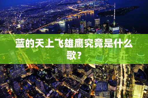 蓝的天上飞雄鹰究竟是什么歌？