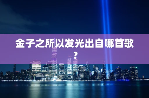金子之所以发光出自哪首歌？