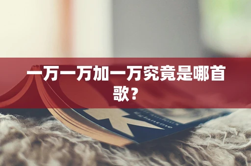 一万一万加一万究竟是哪首歌？