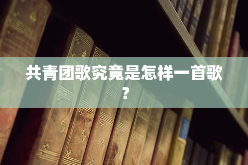 共青团歌究竟是怎样一首歌？
