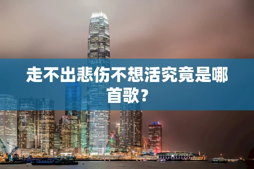 走不出悲伤不想活究竟是哪首歌？