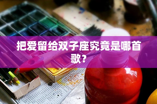 把爱留给双子座究竟是哪首歌？