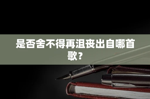 是否舍不得再沮丧出自哪首歌？