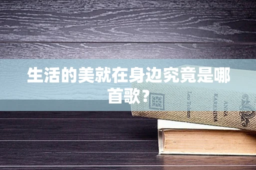 生活的美就在身边究竟是哪首歌？