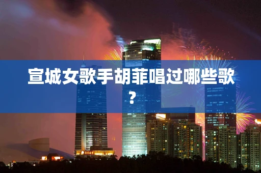 宣城女歌手胡菲唱过哪些歌？