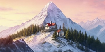 山顶上有小白屋出自哪首歌？